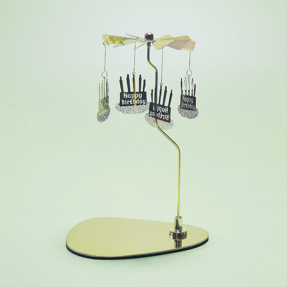 Amazon ins doles Acero inoxidable triángulo redondo bandeja giratoria candelabro aromaterapia vela linterna romántica