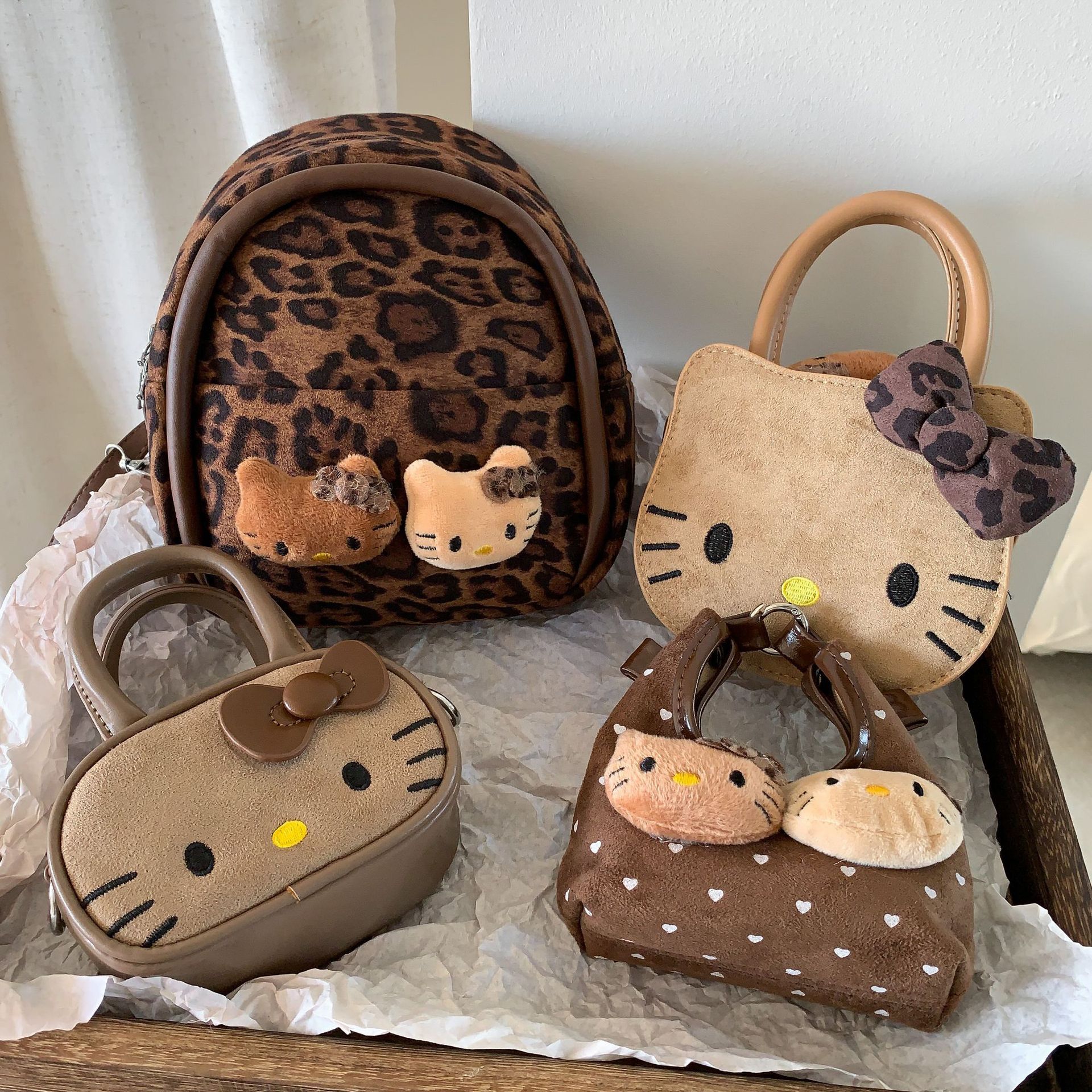 Sugar Pear ropa infantil bolsas de niñas 2025 nuevo estilo extranjero super hermoso caricatura bolsas de mano para niños mochila para bebés