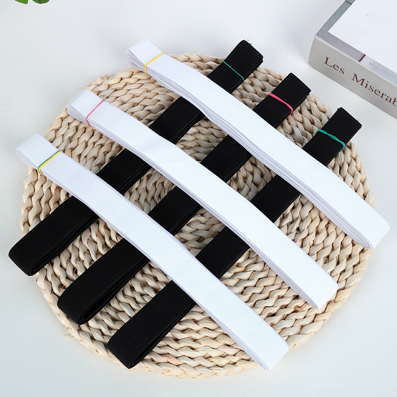 black white knitted elastic soft bullet