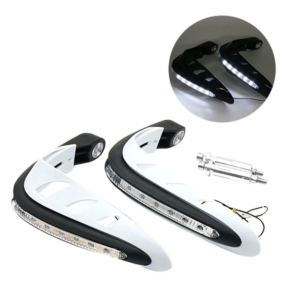 Аксессуары для мотоциклов Светодиодный белый фонарь проточный фонарь для защиты от падения