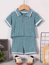 X 36880 Kids' Polo Collar Shorts Set ͯװ�̿���װ ŷ�������