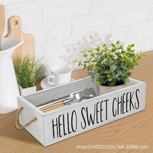 加工定制 亚马逊仿古做旧收纳盒浴室纸巾木盒厂家创意木质工艺品