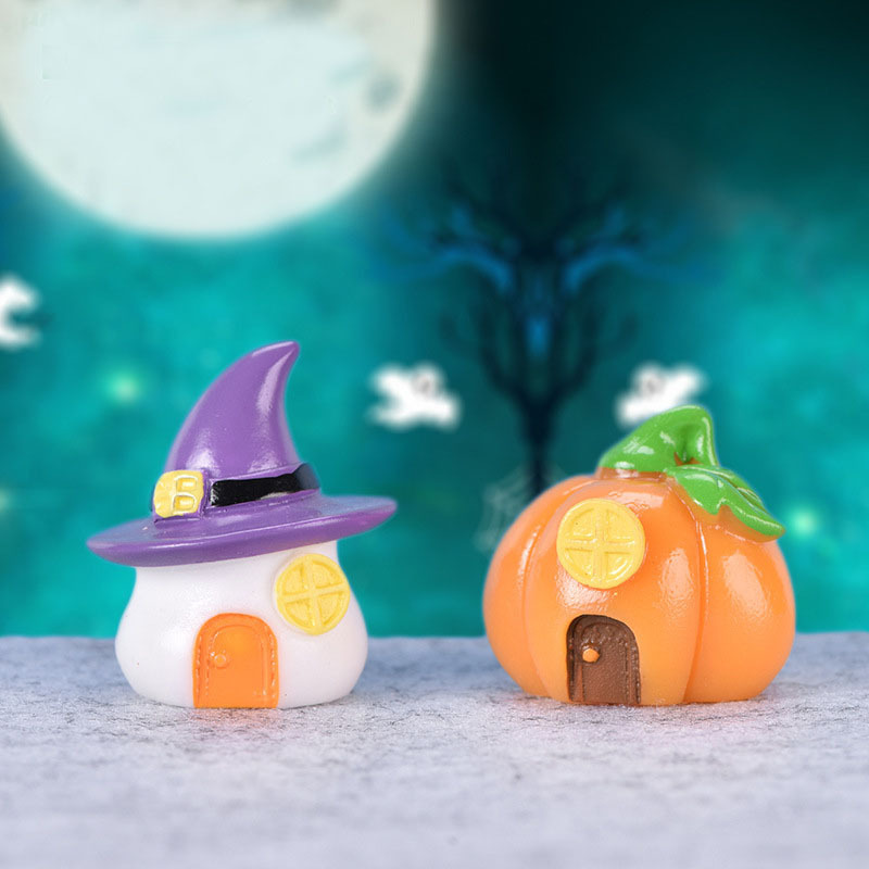 ハロウィンかわいいカボチャランタンゴーストヴァンパイアマイクロ風景アクセサリーケーキ車の装飾品|undefined