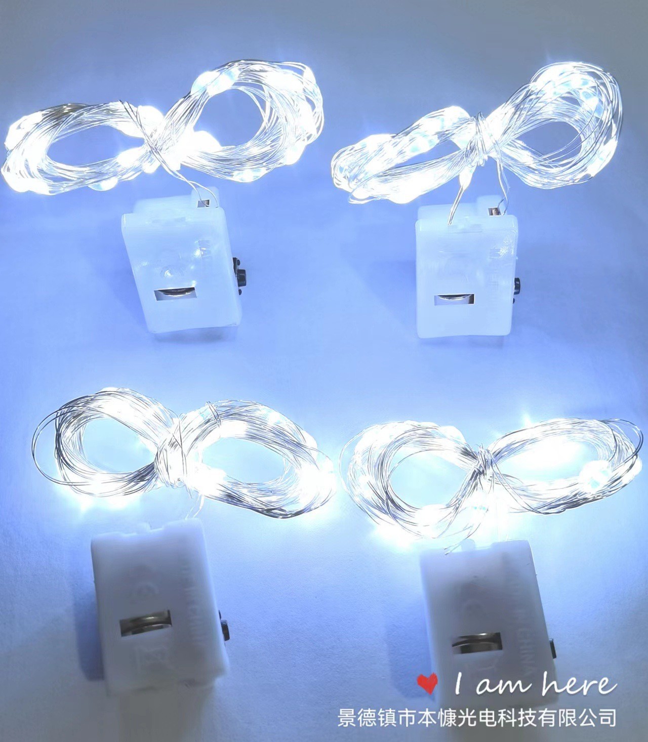 Guirnalda de luces LED de cable de cobre, tres niveles de brillo, decoración para pasteles/flores/estrellas