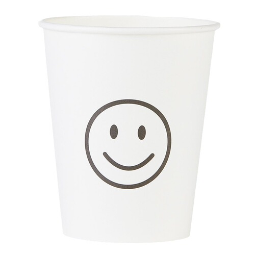 Ins-style thickened commercial cartoon pattern paper cups, household soy milk cups, smiling water cups, available for wholesale