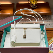 LP27饭盒包小众轻奢牛皮盒子包单肩斜挎腋下包手提小方包跨境女包