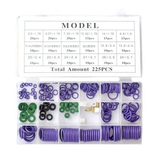 Cross-border supply 225pc car air conditioning seal rings with accessories
