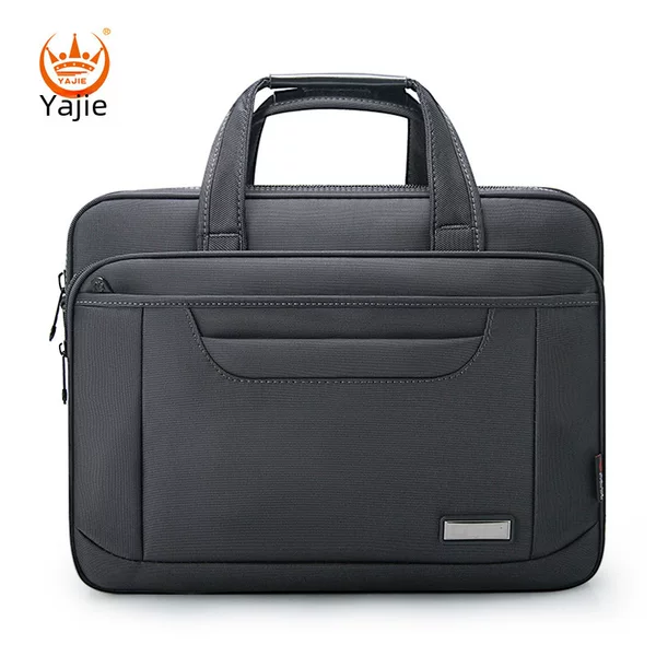 Men's Waterproof Oxford Cloth Computer Bag Business Briefcase Shoulder Large Capacity Handbag Business Printing Conference Bag