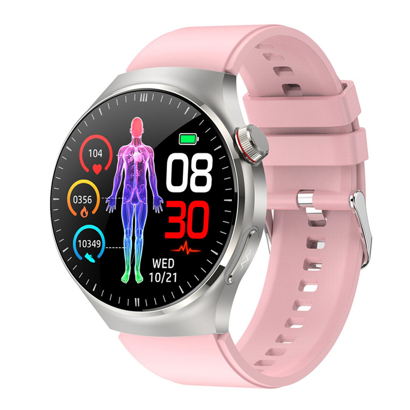 TK26 reloj inteligente de salud micro examen físico pantalla AMOLED Bluetooth llamada ECG temperatura corporal glucosa en sangre monitoreo de salud