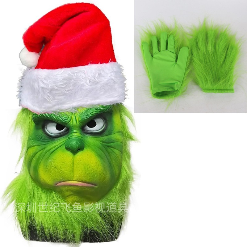 Barbudo abuelo Santa Claus látex máscara actividad del partido accesorios divertidos Navidad atmósfera Decoración