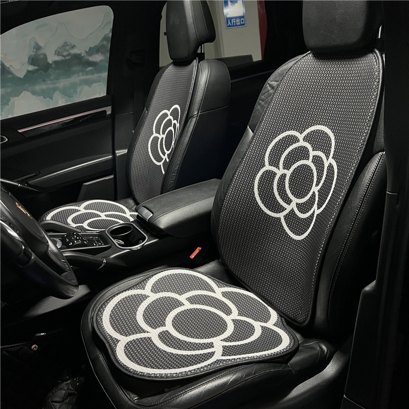 Camellia Car Seat Cushion Summer Ice Silk Honeycomb Breathable Car Seat Cushion Four Seasons Universal Classic Car Seat Cushion