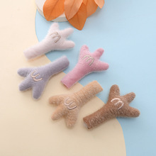 新款DIY可爱小动物爪子发饰配件配饰卡通毛绒小手厂家批发辅料