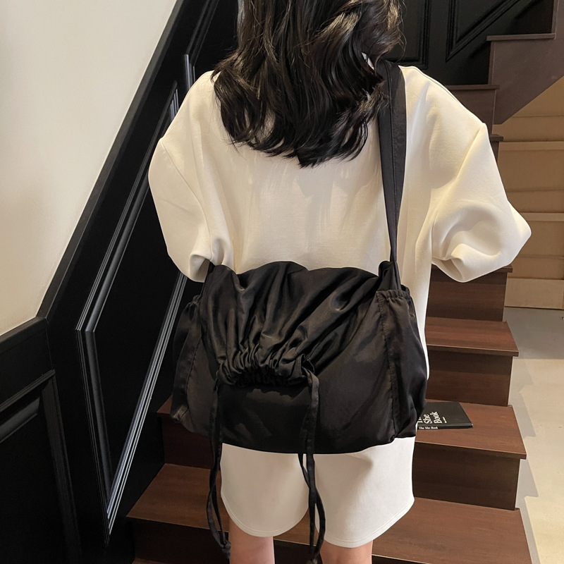 Bolso Tote con Cordón para Mujer de Nailon para Uso Diario