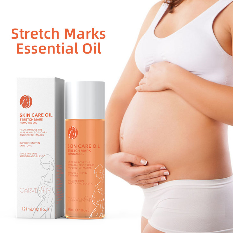 跨境专STRETCH MARK REMOVAL OIL孕妇产后淡化妊娠纹修复精油紧致