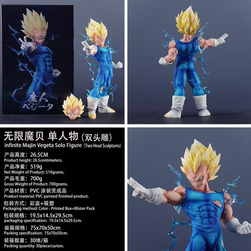 ドラゴンボール超サイヤ人フィギュア、高品質コミック周辺装飾品、孫悟空ベジータクラシックスーパーサイア人シリーズ|undefined