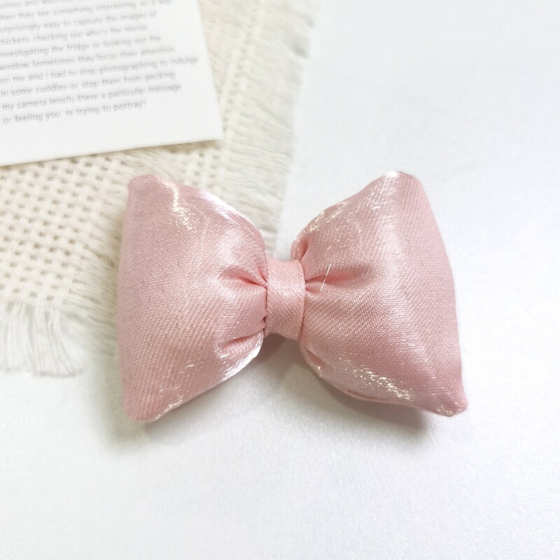 珠光蝶結び髪ひもアクセサリーシルク布芸蝶結び手作りDIY子供靴靴下アクセサリー|undefined