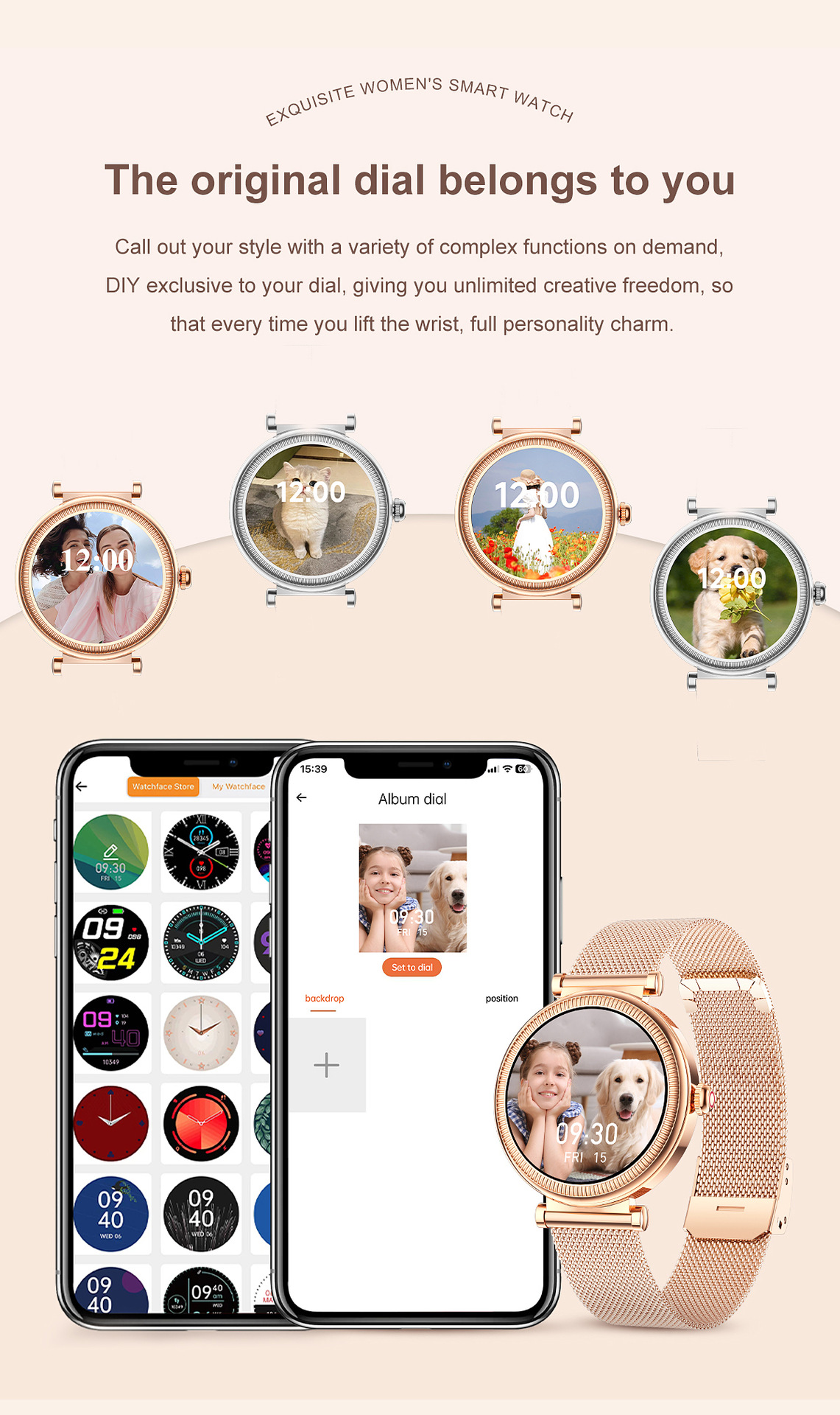 Smartwatch For Women With Colourful Light Pedometer And Round Screen_voghion.com