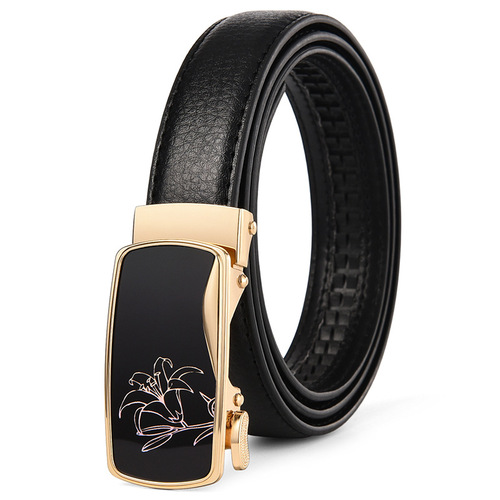Women's business belt, casual Korean version, versatile automatic buckle, love buckle belt, women's trendy trouser belt, one piece drop shipping