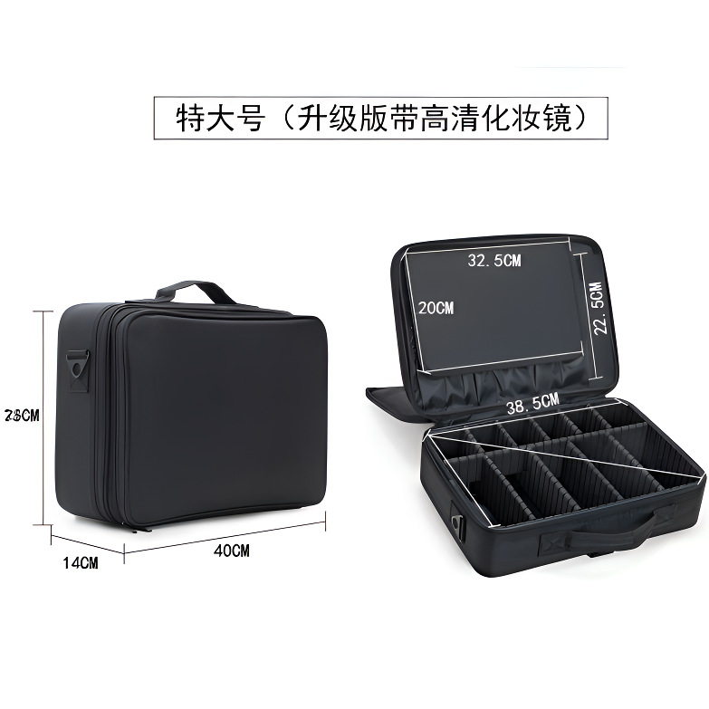 Fabricantes transfronterizos maquillaje bolsa de maquillaje de gran capacidad maquillaje portátil maquillaje manicura tacones maquillaje caja de almacenamiento