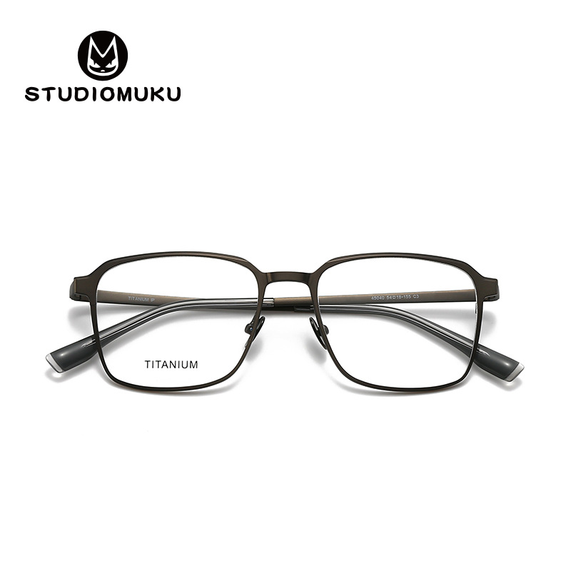 STUDIOMUKU gafas de madera cool marco retro no elegir la piel no elegir usar marco de gafas de diseño de tendencia