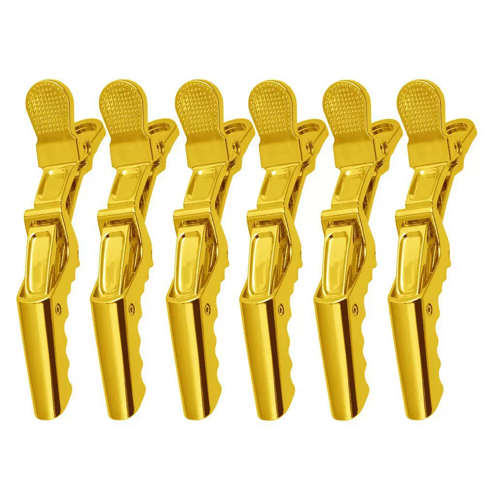 定制电镀鳄鱼夹子鸭嘴夹美发夹理发店美发化妆刘海固定夹美发夹子