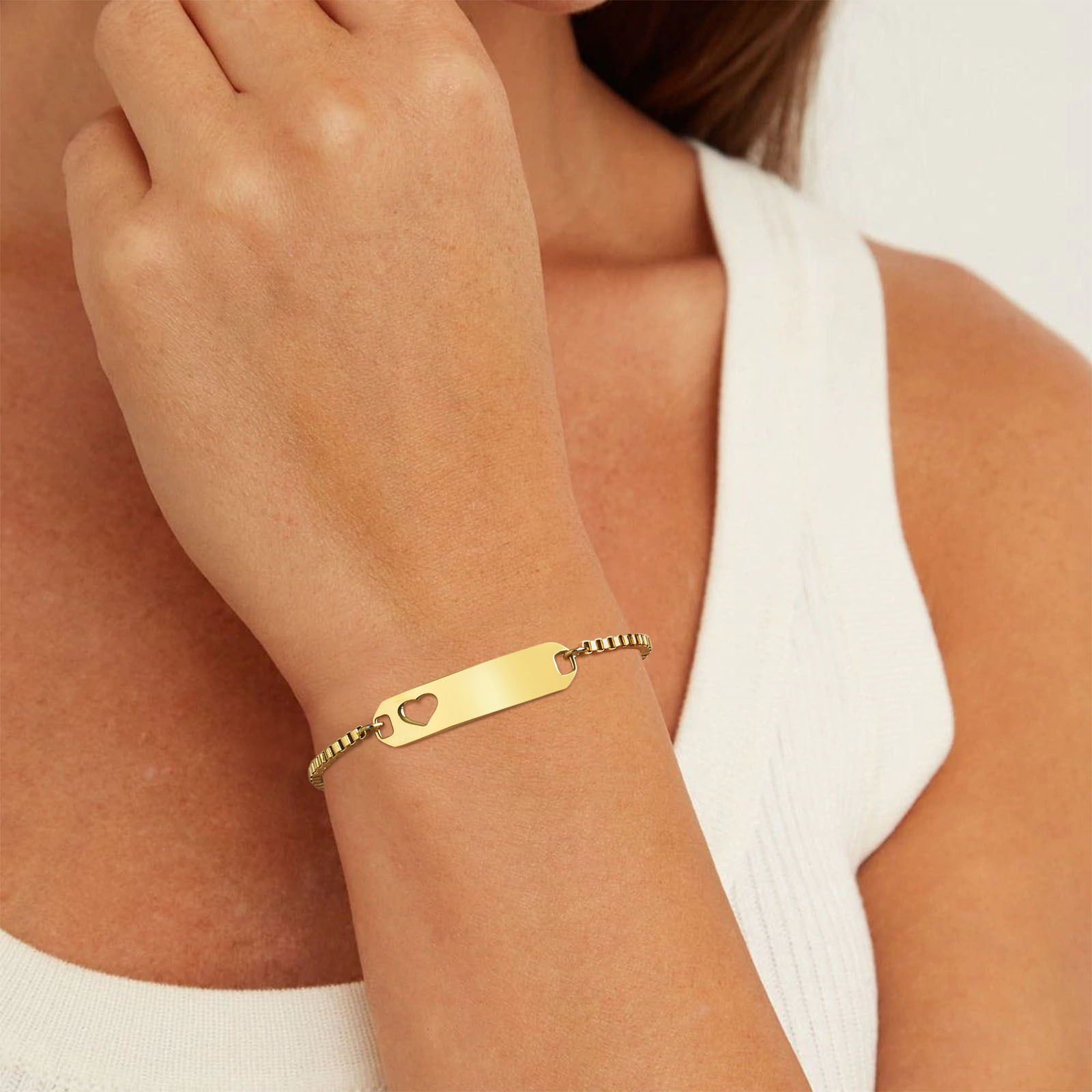 18K Real Gold Plated Plating Material Simple Style Solid Color Butterfly 304 Stainless Steel Girl'S Adults Bracelets