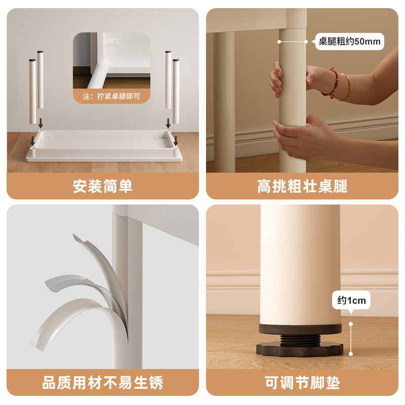 Escritorio Hogar Estudiante Aprendizaje Escritura Escritorio Dormitorio para niñas Escritorio de maquillaje Escritorio de computadora de oficina de escritorio simple moderno