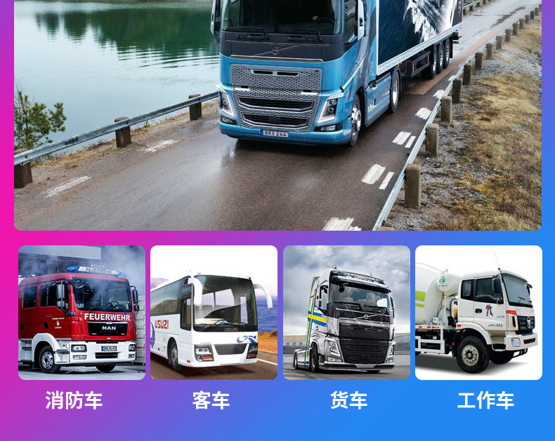 Truck High-Definition Vehicle-Mounted Surveillance Rearview Camera Ahd Night Vision Dual-Control Eight-Light Aviation Reversing Mirror Camera