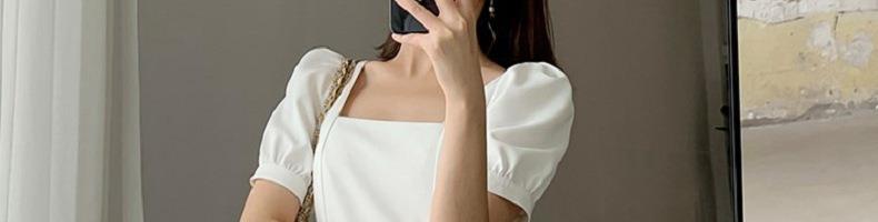 帮手描述图：2022夏季新款复古赫本风小黑裙胖妹妹收腰显瘦方