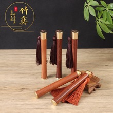 竹奕短款酸枝小蛮腰酸枝流苏铜帽子香筒厂家直销批发