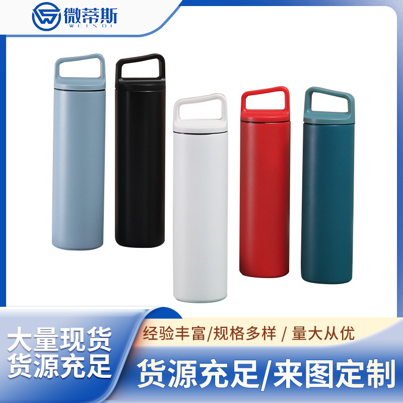 Nueva boca ancha 304 taza de vacío de acero inoxidable de gran capacidad portátil sellado portátil deportes al aire libre hervidor de agua