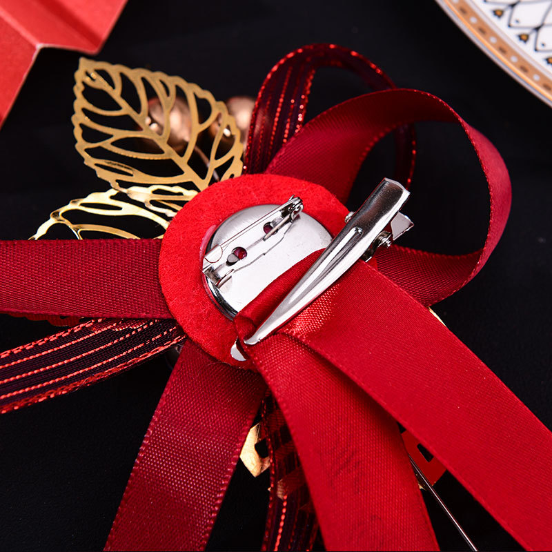 Boutonnière de boda, flor de boda para el novio, broches para la novia y las damas de honor, corsages, flores de bienvenida para los padres, artículos familiares, hechos a mano. image 5