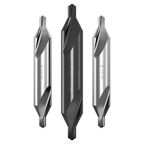 Bailey Center Drill Fully Ground Spiral Fluted Stainless Steel Center Drill A-Type Center Drill Bit