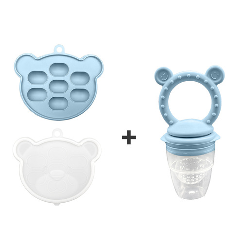 New food supplement ice tray bite baby milk storage bag fruit food supplement pacifier baby fruit and vegetable puree teething stick