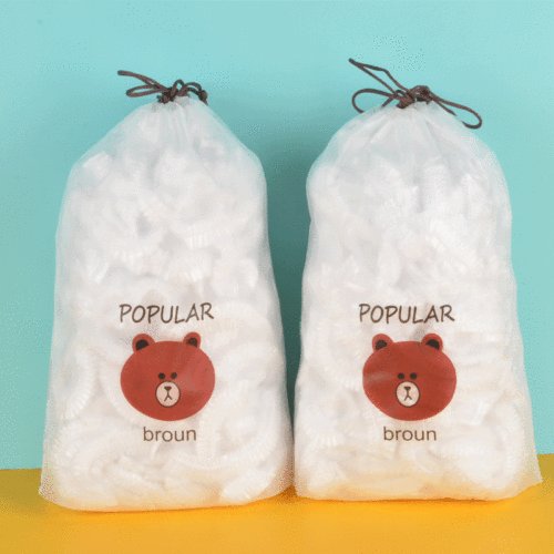 【Food-Grade Non-Slip Stretch Wrap】Odor-Proof Food Storage Cover with Adjustable Tightener - Disposable Large and Thick Stretch Film