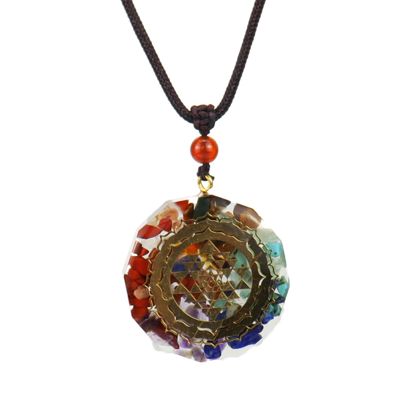 Retro Eye Crystal Handmade Pendant Necklace 1 Piece