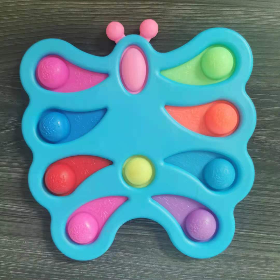 Dedo burbuja música ratón asesino pionero llavero descompresión juguete dedo prensa placa cinco dedo burbuja música fabricante en stock