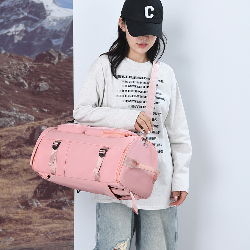 Nueva bolsa de viaje de corta distancia, mochila de viaje ligera de gran capacidad, almacenamiento de equipaje, separación de seco y húmedo, bolsa de yoga de fitness