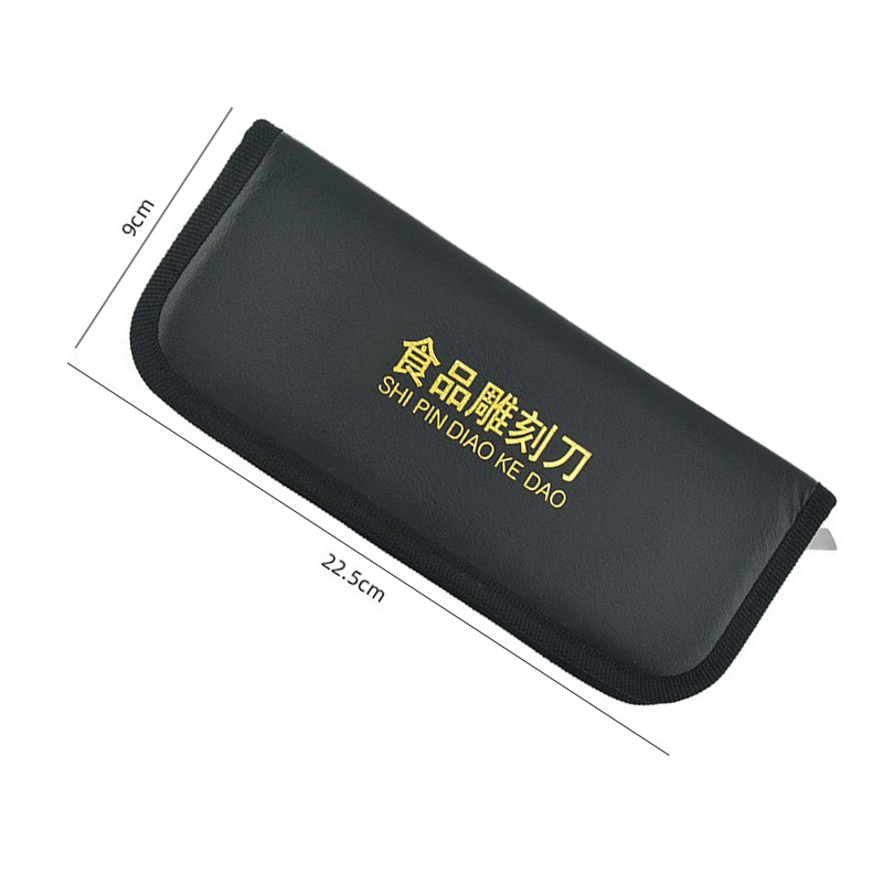 Fábrica al por mayor cuchillo de talla de fruta conjunto chef cuchillo de talla cuchillo de dibujo cuchillo sello doble línea broche en stock