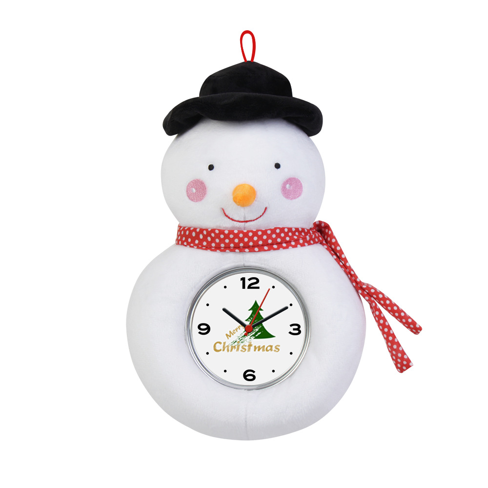 2024龙年吉祥物圣诞时钟毛绒玩具年会礼品娃娃机毛绒公仔可印logo