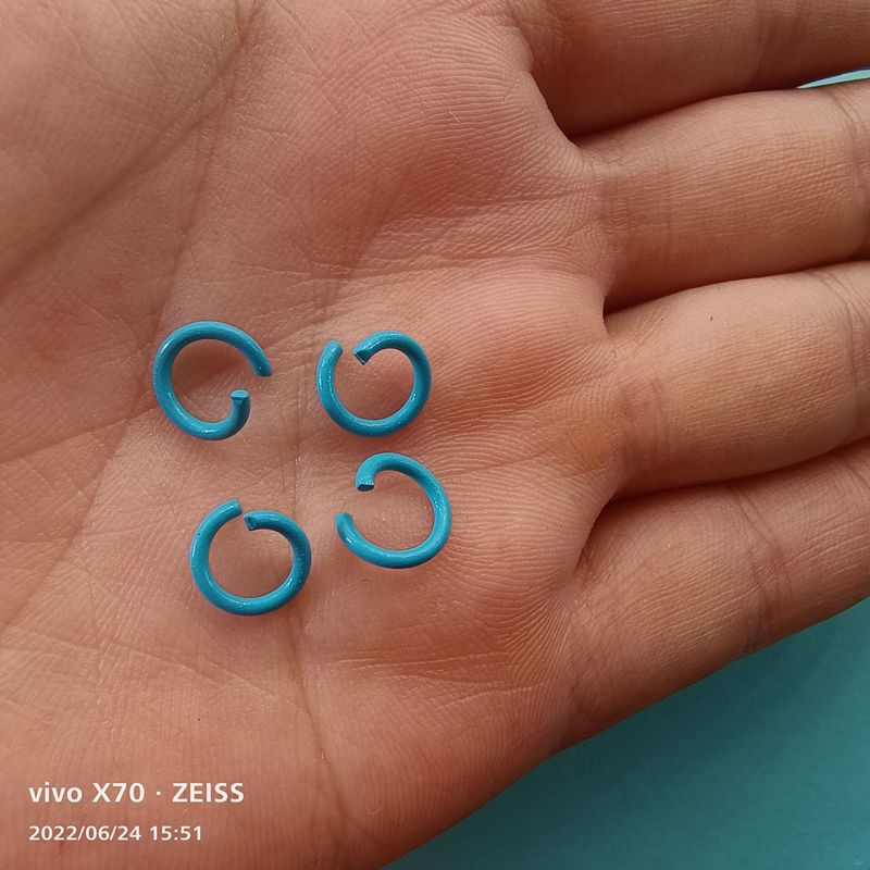 在庫あり 1.2*8MMと1.2*10MMの塗装済みカラーオープンリング 鉄製接続リング ブレスレットDIYアクセサリー|undefined