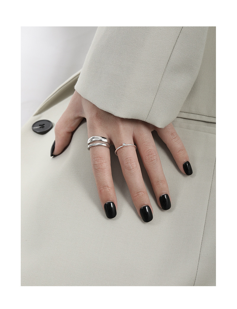 Fashion Geometric Sterling Silver Plating Rings 1 Piece