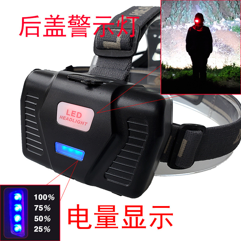 Faros transfronterizos P50 de aleación de aluminio led iluminación para exteriores iluminación para la cabeza luz fuerte carga USB luz de pesca nocturna reflector