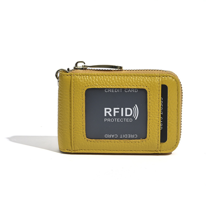 クロスボーダー小型カードホルダー、IDバッグ、RFID盗難防止銀行カード、バスカードIDホルダー、車のキー用ジッパーバッグ|undefined