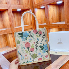 韓版高顏值文藝女包 大容量棉麻ins風包包時尚女上班通勤手提袋