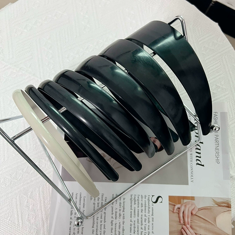 1/1.5/2/2.5/3/4cm Пластиковые Дно-резные зародыши DIY черный ABS Материал Лысый Доска Обруч для волос Аксессуары для волос