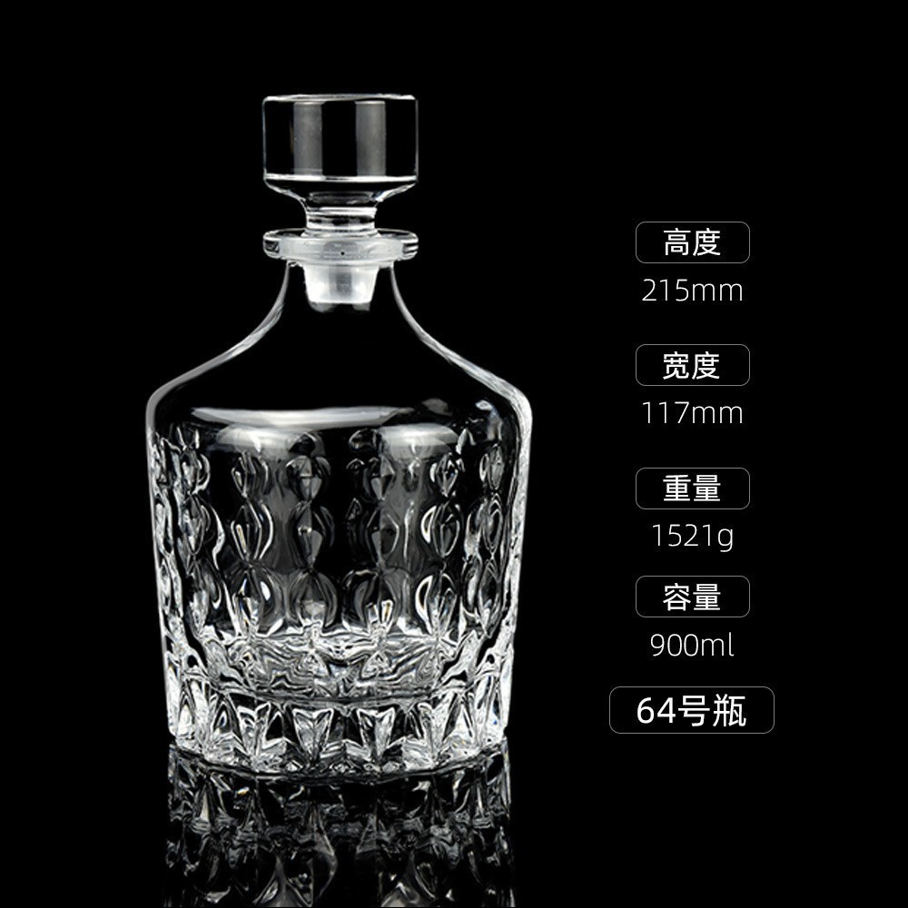 Botellas de vino de cristal transfronterizas directas de fábrica botellas de whisky europeas botellas de licores extranjeros botellas de vino blanco XO