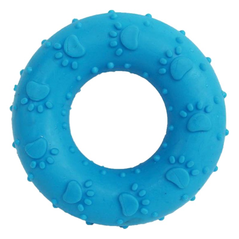 Juguete para mascotas TPR donut huellas perro entrenamiento perro juguete entrenamiento en stock lote