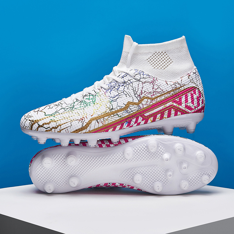 ShoeGlobe Cross-Border Mandarin Duck Football Men's Broken AG Long Nails Youth Children's Sports Boys' Elementary School Training_voghion.com