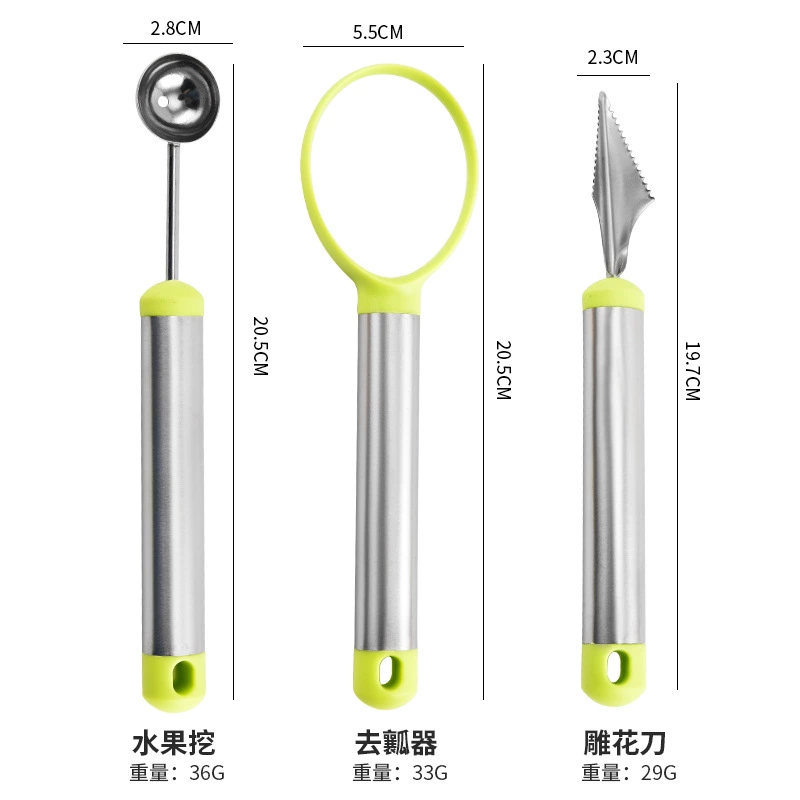Multifunctional fruit spoon stainless steel for home use